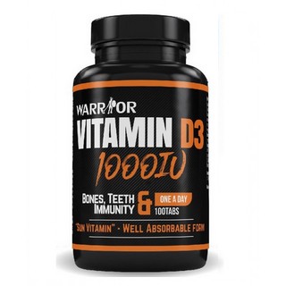 Warrior Vitamin D3 1000IU 100 tbl
