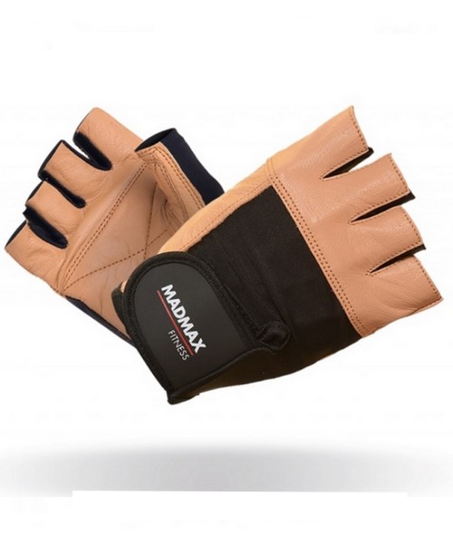 MADMAX Fitness rukavice FITNESS BROWN MFG444 brown