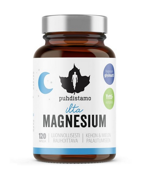 Puhdistamo Night Magnesium 120 kapslí (Hořčík)