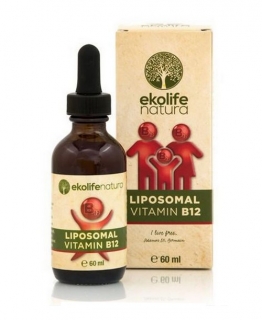  Ekolife Natura Lipozomální Vitamín B12 kapky 60 ml