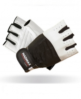 MADMAX Fitness rukavice CLASIC WHITE MFG248 white