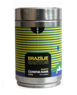 Káva Brazílie Santos, zrnková 250g