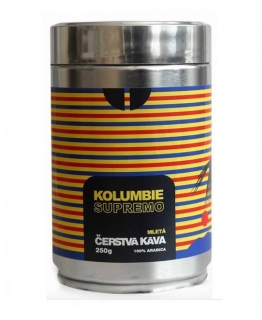 Káva Kolumbie Supremo, mletá 250g
